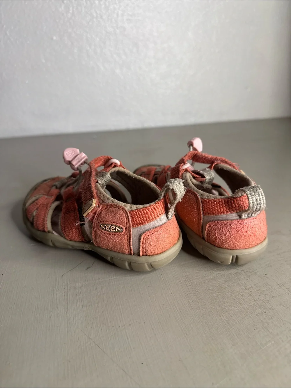 Keen Seacamp Kids Coral/Beige Closed-Toe Sport Sandals